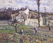 Camille Pissarro Cabbage patch near the village Sweden oil painting artist